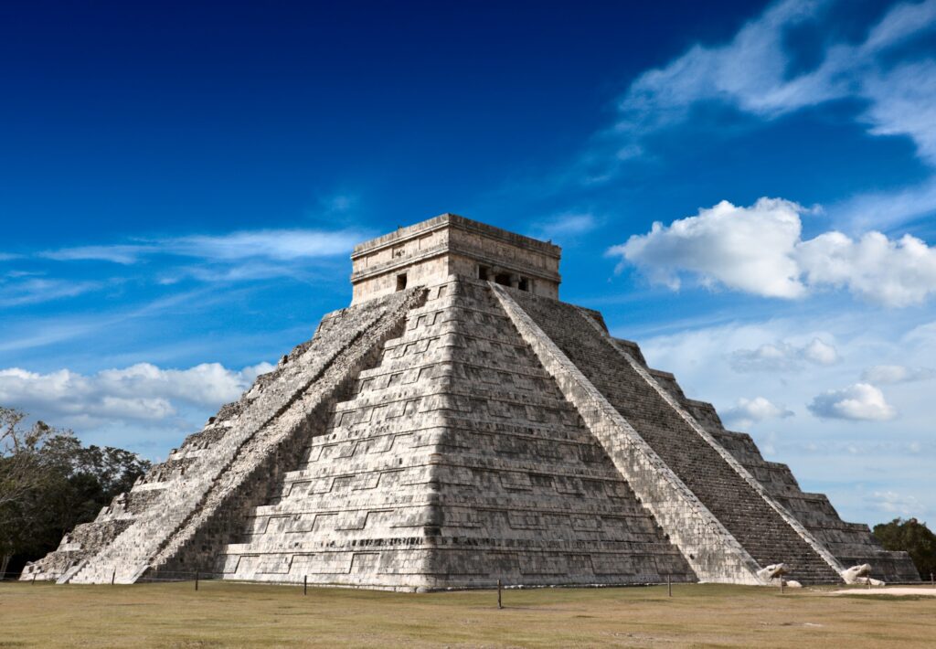 Mayan pyramid in Chichen-Itza, Mexico